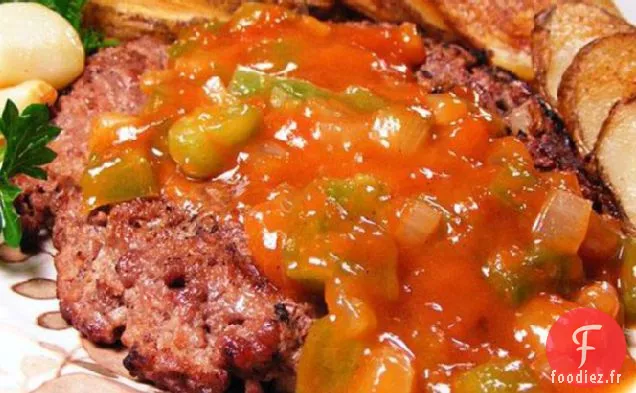 Hamburgers Grillés Jazzy Avec Sauce À La Bière