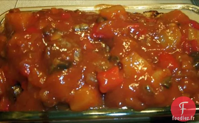 Pain De Viande Avec Sauce Tomate Acidulée