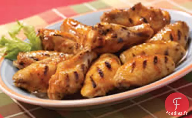 Ailes de Poulet Glacées à l'Érable et au Bourbon avec de la Vraie Mayonnaise