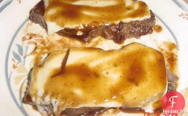 Pain de Viande Farci au Fromage et aux Champignons