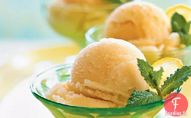 Sorbet au Thé Glacé à la Limonade
