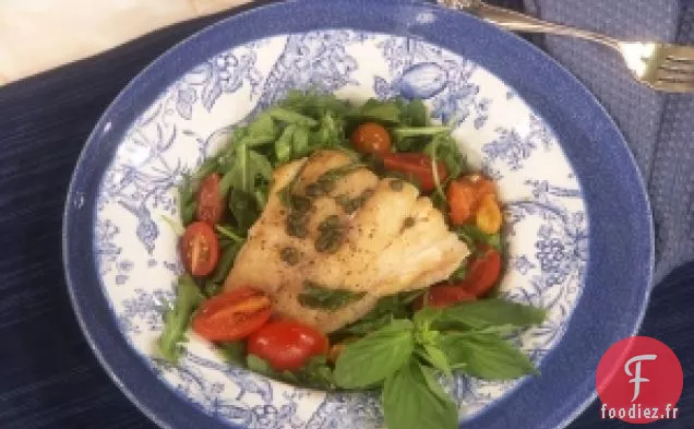Vivaneau Rouge De Cat Cora Aux Pépites, Câpres, Tomates Cerises Et