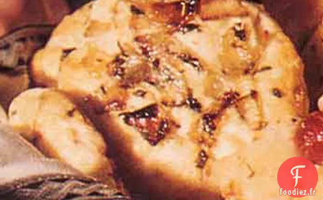Biscuits à la Crème au Bacon et Oignons Rôtis