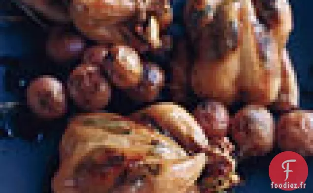 Poussins Grillés Au Beurre D'Herbes Citronnées