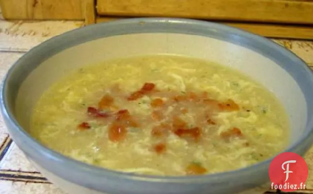 Soupe de petit déjeuner Aka Soupe au Bacon et aux Œufs