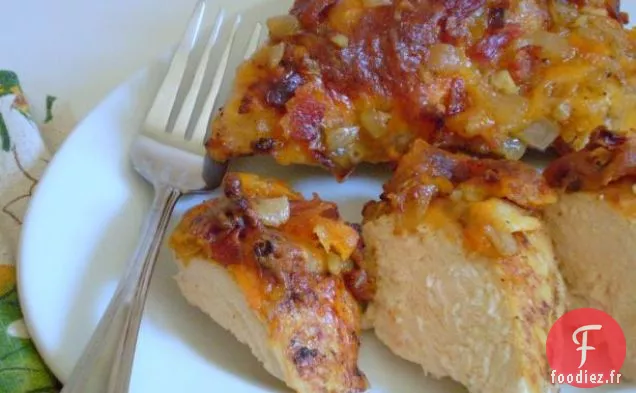 Strata avec Lanières de petit-déjeuner et Gorgonzola