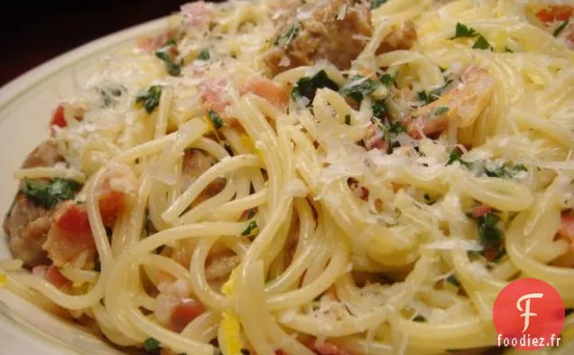 Saucisse Carbonara