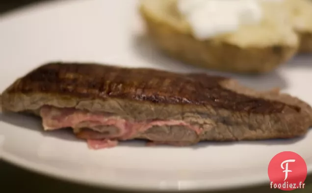 Steak de Flanc Farci au Bacon