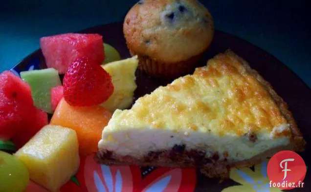 Brownies En Morceaux De Chocolat Vierge Avec Bacon À l'Érable Et Benton