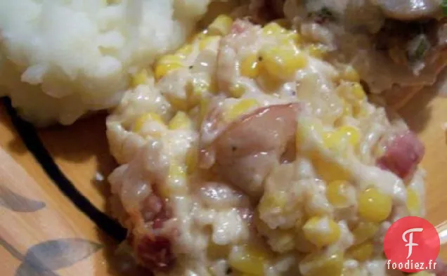 Cuisson Crémeuse au Maïs et au Bacon