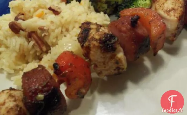 Brochettes Grillées Jamaïcaines