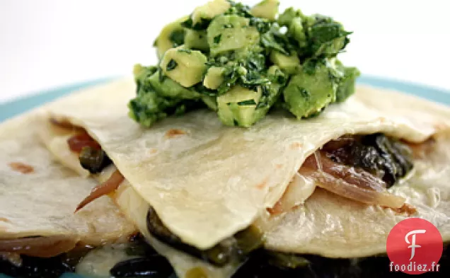Quesadillas À La Crème Poblano