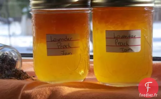 Confiture de Pêche à la Lavande