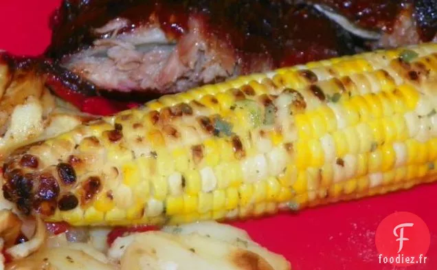 Maïs Au Beurre De Citron Vert Et De Sauge