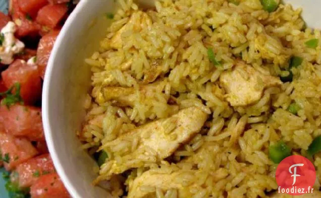 Bol de Riz au Poulet au Curry et au Citron Vert