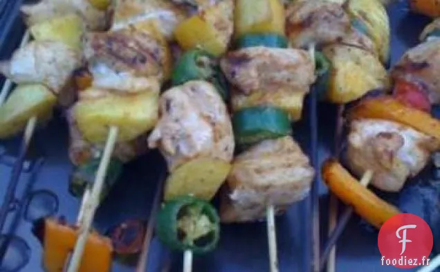 Brochettes de Poulet à la Mangue