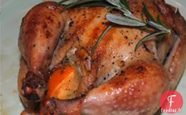 Poules de Cornouailles aux Agrumes Et au Romarin de Bruyère