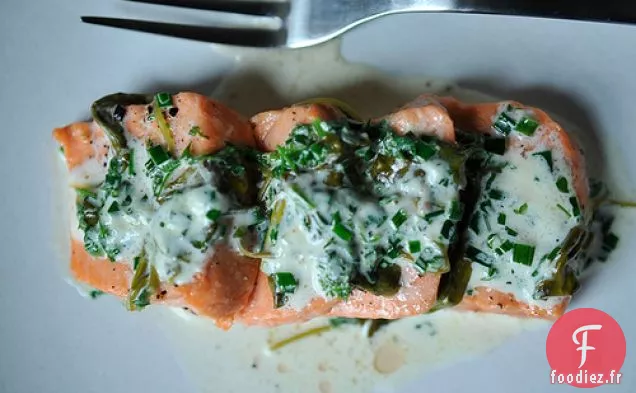 Saumon À La Sauce À L'Oseille