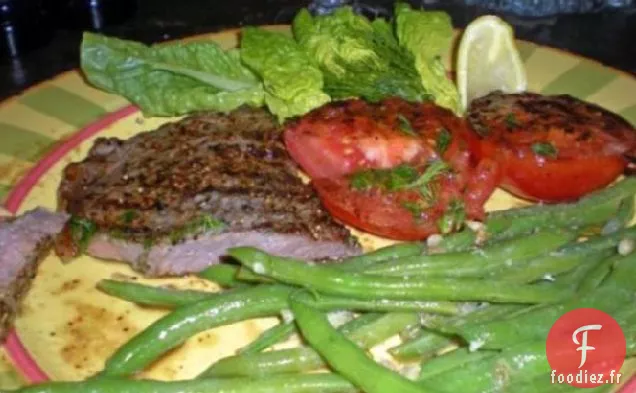 Steaks de New York Grillés Marinés