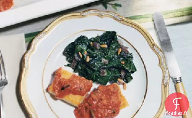 Chou Frisé Sauté Rapide Aux Pignons Grillés