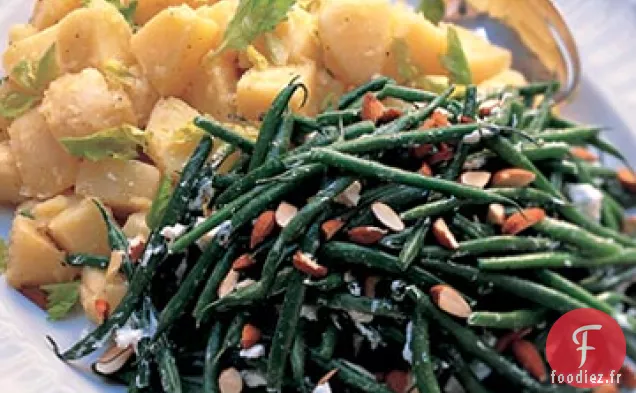 Salade de Haricots Verts et Fromage de Chèvre aux Amandes