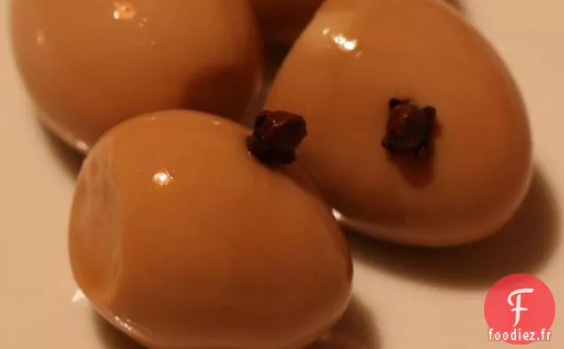 Oeufs de Caille Marinés - Vinaigre de Vin Rouge