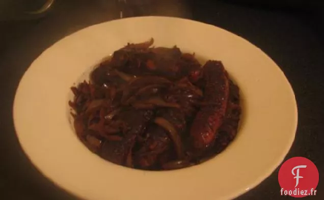 Saucisses à la Marmelade d'Oignons Collantes