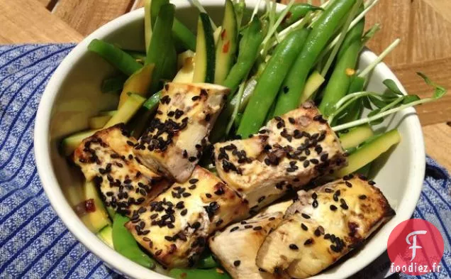 Salade de Haricots Verts Épicés au Tofu Sésame-Citron Vert