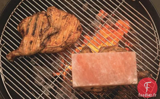 Poulet Grillé aux Briques de Sel