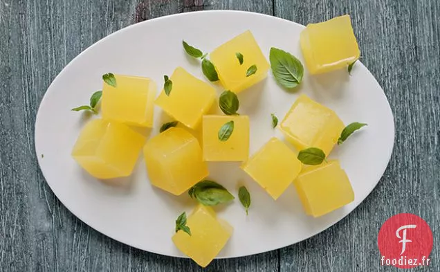 Gelée de Limonade au Basilic