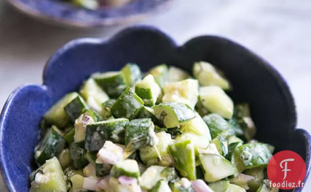 Salade de Concombre avec Vinaigrette au Tahini