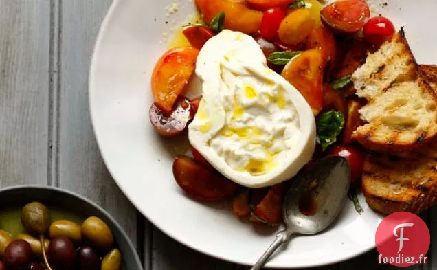 Burrata aux Tomates Anciennes de la Maison de Fromage 'Di Bruno Bros.