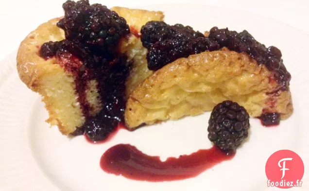 Gâteaux au Chocolat Blanc et Cabernet Gastrique à la Mûre