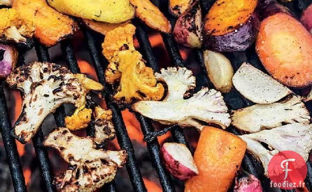 Salade De Légumes Grillés À La Vinaigrette Au Beurre Brun