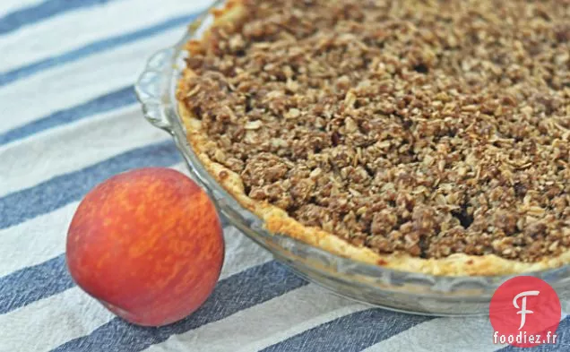 Tarte au Bourbon au Gingembre Et à la Pêche