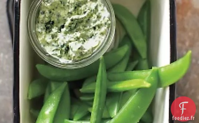 Trempette De Chou Frisé Aux Petits Pois
