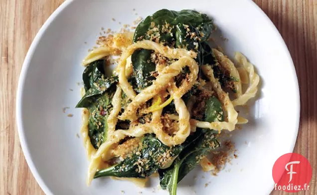 Strozzapreti aux Épinards et Citron Confit