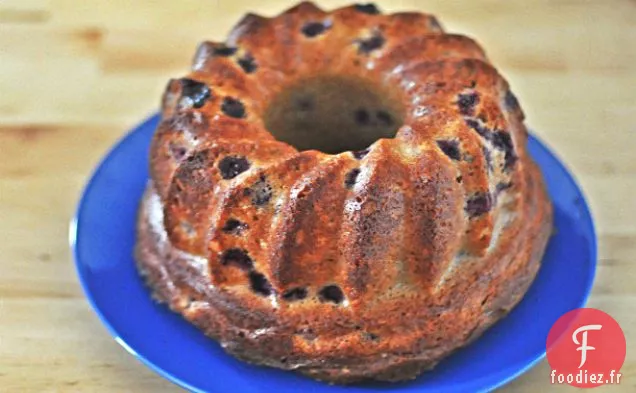 Bundt à la Crème Sure aux Mûres