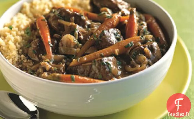 Ragoût de Boeuf Épicé aux Carottes et à la Menthe