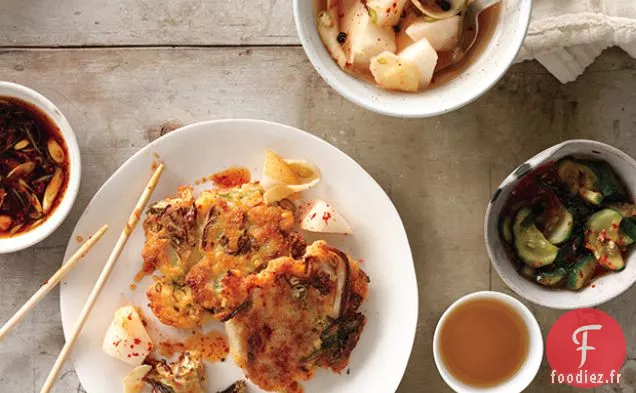 Beignets de Kimchi avec Sauce Soja
