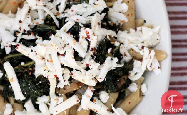 Penne Complète Au Chou Frisé Et À La Ricotta Salata