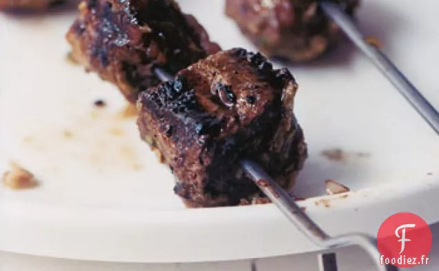 Brochettes de Surlonge avec Pâte d'épices de style Sud-Est asiatique