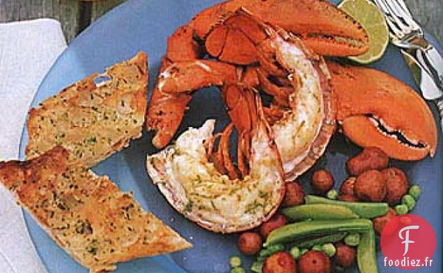 Homards Grillés avec Trempette d'Asie du Sud-Est