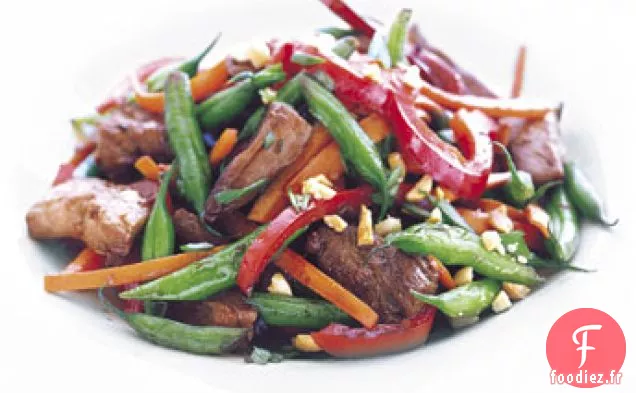 Sauté de Porc aux Haricots Verts et aux Arachides