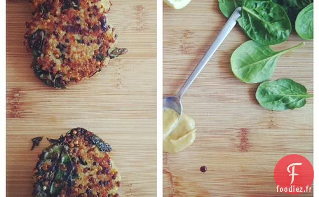 Gâteaux Au Chou Frisé Et Au Quinoa