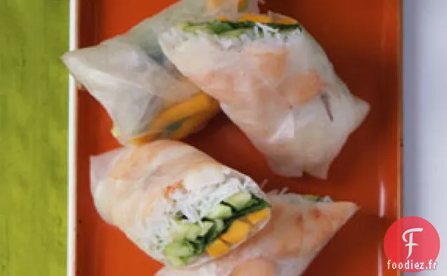 Rouleaux d'Été aux Crevettes à la Mangue