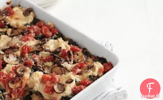 Lasagne À L'Scarole, Au Chou Frisé, Aux Haricots Blancs Et Aux Tomates