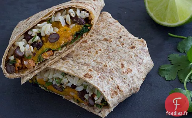 Wraps de Patates Douces et de Chou Frisé