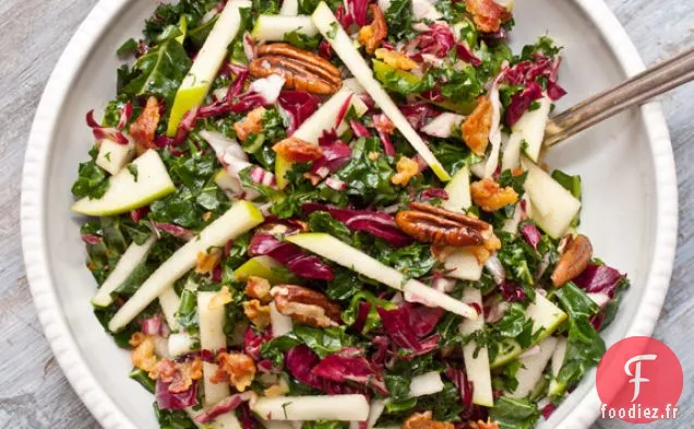 Salade De Chou Frisé, Pomme Et Pancetta