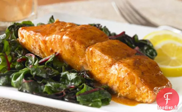 Saumon au Piment et à l'Ail (recette de Beurre léger)